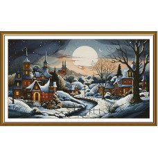 Thread embroidery kit Nova Sloboda CP1523 Winter Sonnet