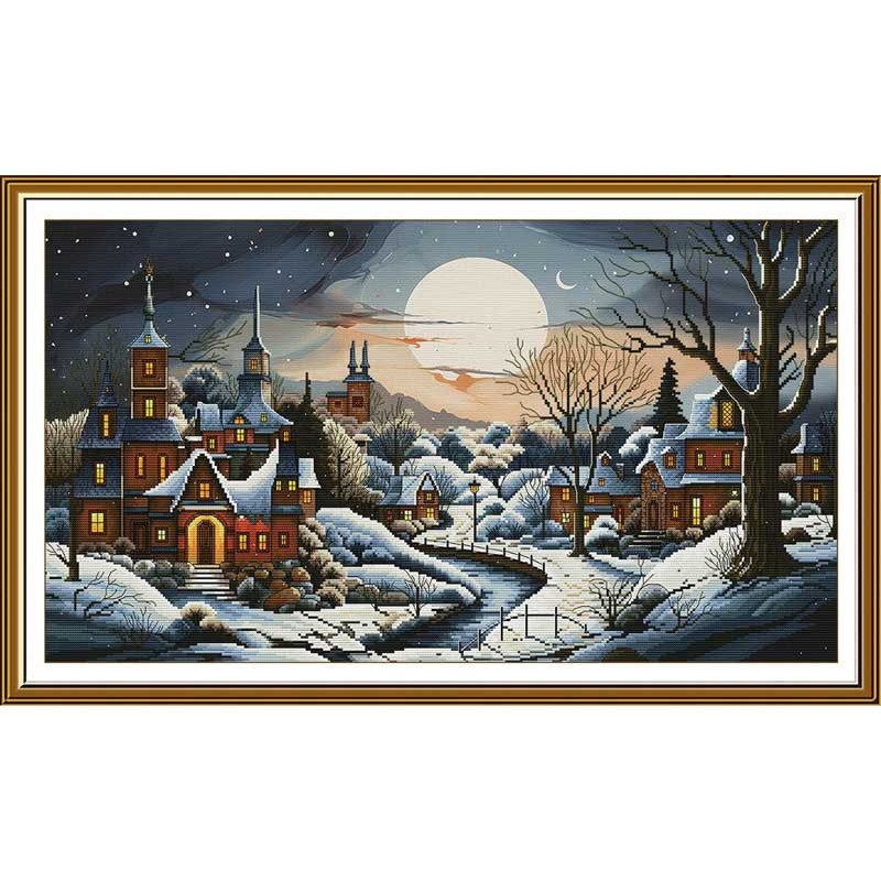 Thread embroidery kit Nova Sloboda CP1523 Winter Sonnet