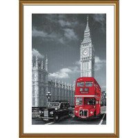 Набор для вышивки нитками на канве с фоновым изображением Новая Слобода СР2283 Лондон