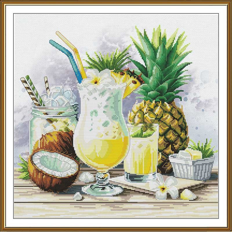 Thread embroidery kit Nova Sloboda CP2351 Pina Colada