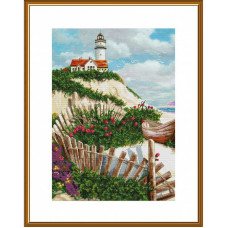 Thread embroidery kit Nova Sloboda CP3373 Flowering lighthouse