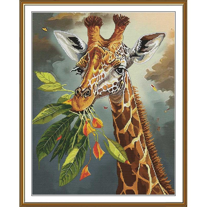 Thread embroidery kit Nova Sloboda CP3430 Giraffe