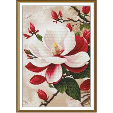 Thread embroidery kit Nova Sloboda CP3445 Royal magnolia
