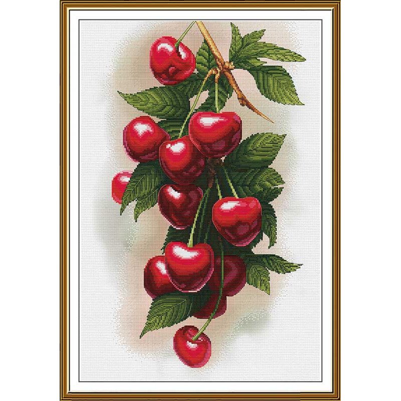 Thread embroidery kit Nova Sloboda CP3455 Sweet cherry