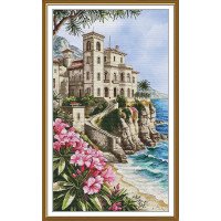 Набор для вышивки нитками на канве с фоновым изображением Новая Слобода СР3464 Ароматный бриз