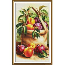Thread embroidery kit Nova Sloboda CP3482 Fragrant plums