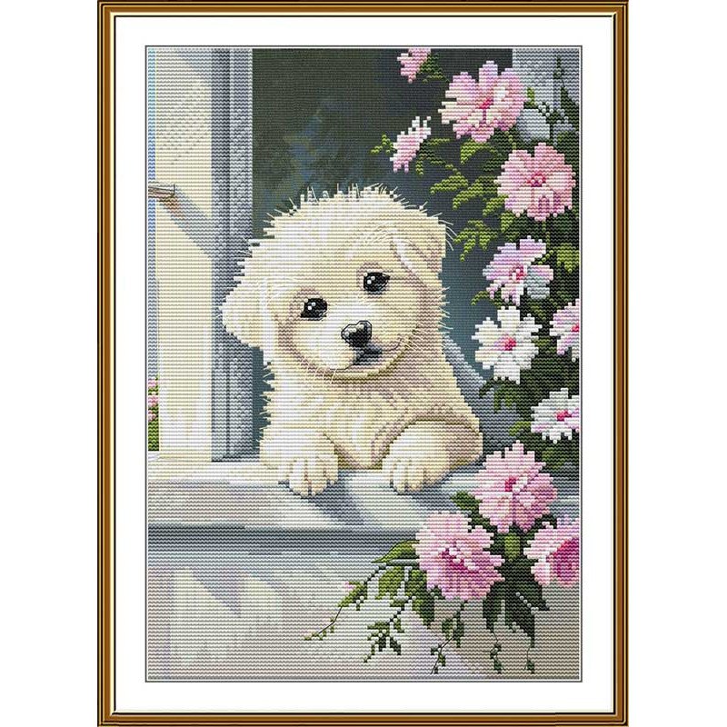 Thread embroidery kit Nova Sloboda CP4250 Little happiness