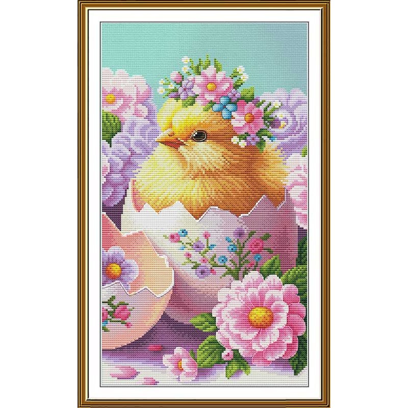 Набір для вишивки нитками на канві з фоновим зображенням Нова Слобода СР4252 Пробудження життя