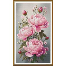 Thread embroidery kit Nova Sloboda CP6278 Pink breeze