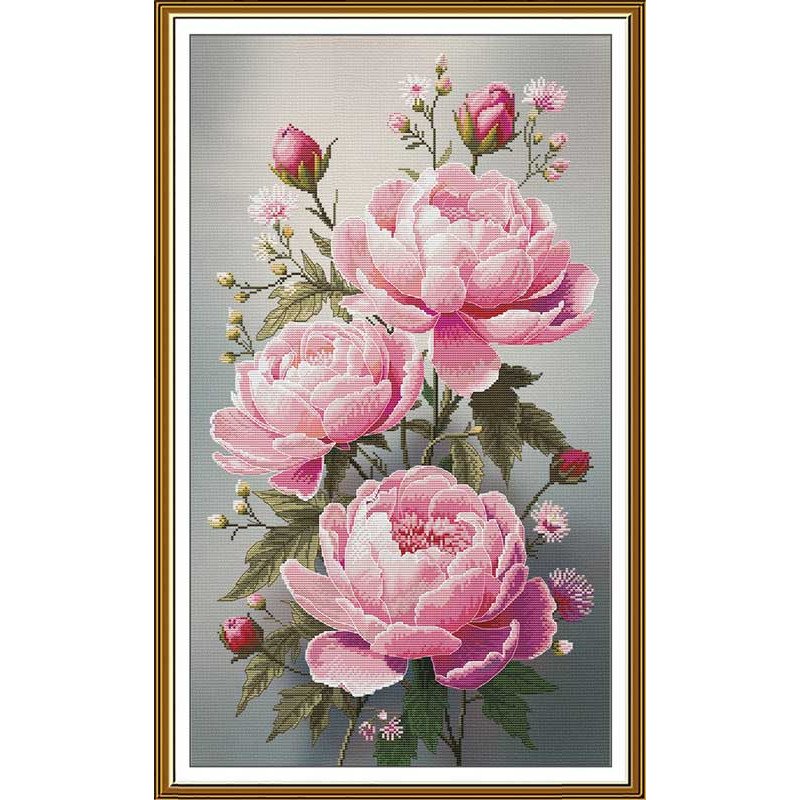 Thread embroidery kit Nova Sloboda CP6278 Pink breeze