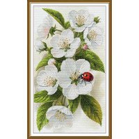 Набір для вишивки нитками на канві з фоновим зображенням Нова Слобода СР6307 Блаженство цвітіння