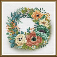 Thread embroidery kit Nova Sloboda CB2259 Spring flowers