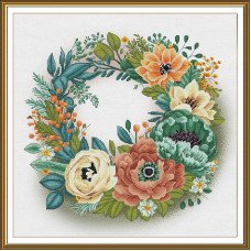 Thread embroidery kit Nova Sloboda CB2259 Spring flowers