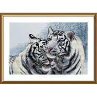 Thread embroidery kit Nova Sloboda CB3222 Bengal tigers