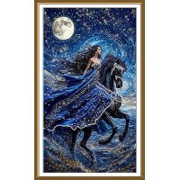 Bead embroidery kit in "back to the needle" technique Nova Sloboda NK3340 Star Enchantress