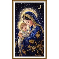 Bead embroidery kit in "back to the needle" technique Nova Sloboda NK3341 Mother and Child