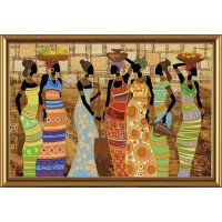 Bead embroidery kit Nova Sloboda DK1038 African beauties