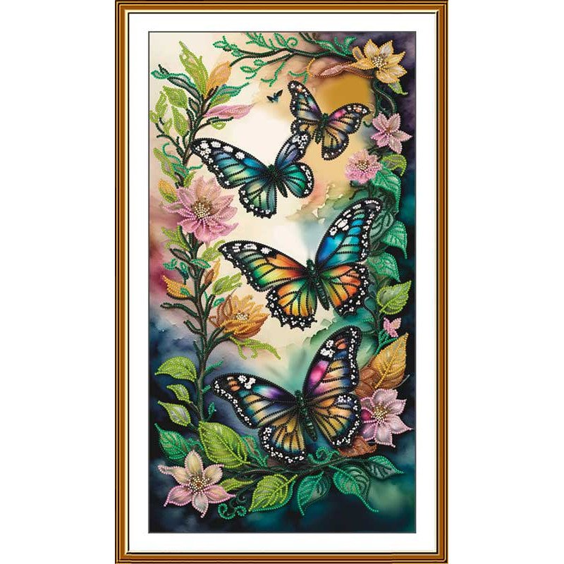 Набір для вишивки бісером Нова Слобода ДК3378 Чарівні метелики