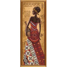 Bead embroidery kit Nova Sloboda ND2076 African woman with a jug