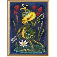 Набір для вишивка нитками та бісером Нова Слобода ННД4085 Царівна жаба