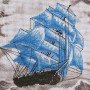 Набір для вишивки нитками на канві з нанесеним фоновим зображенням Нова Слобода КО4012 Вітрильник