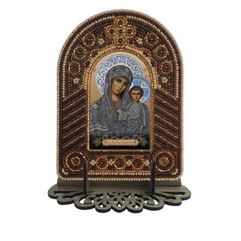 Перфорированная основа для вышивки бисером иконы Новая Слобода ВКВ1002 Образ Пресвятой Богородицы Казанская