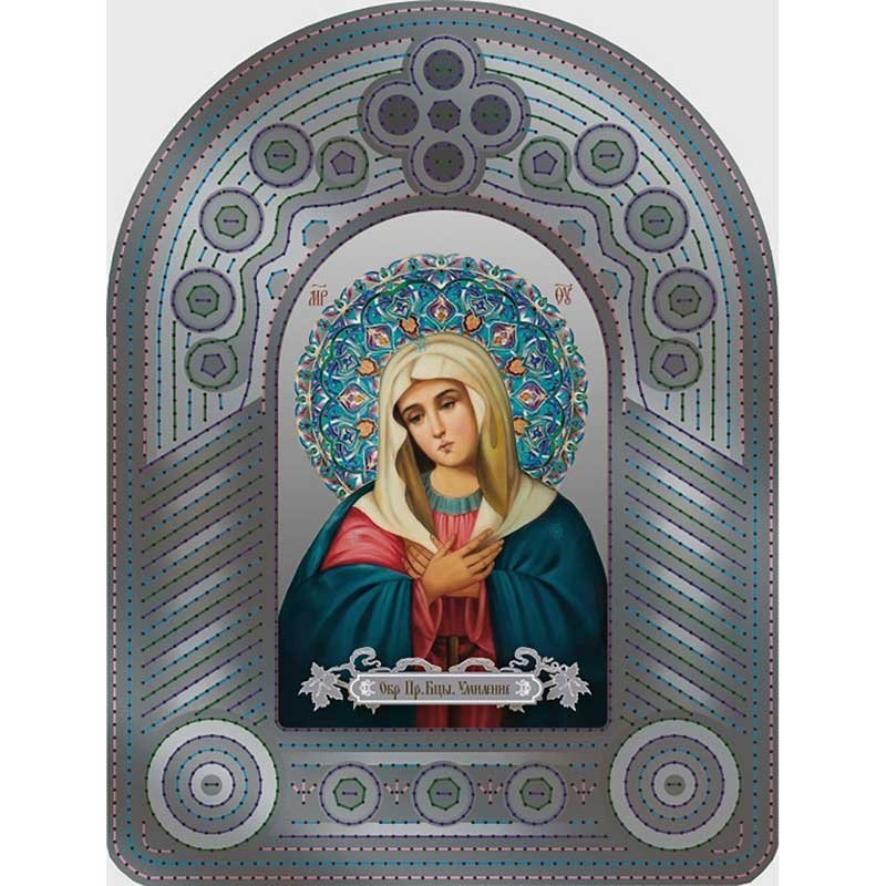 Перфорована основа для вишивки бісером ікони Нова Слобода ВКВ2006 Образ Пресвятої Богородиці Замилування