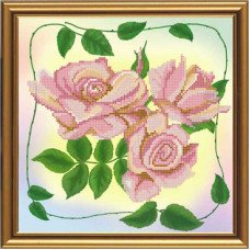 Chart embroidery beads Nova Sloboda Bis3082 Pink tenderness