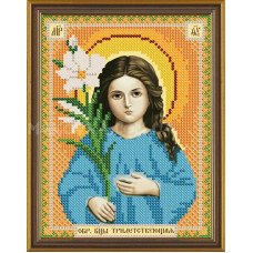 Схема для вишивки бісером Нова Слобода Бис5020 Богородиця Трілетствующая