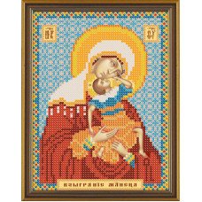 Схема для вишивки бісером Нова Слобода Бис5042 Божа Матір Взиграніе немовляти