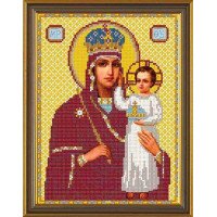 Chart embroidery beads Nova Sloboda Bis9027 Support to the Humble Virgin