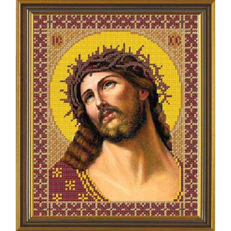 Chart embroidery beads Nova Sloboda Bis9030 Christ Crowned with Thorns