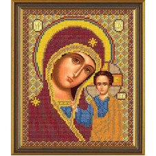 Chart embroidery beads Nova Sloboda Bis9036 Our Lady of Kazan