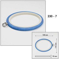 Oval rubber hoop with suspension Hobby Nurge N-230-7