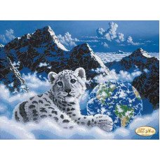 Beading patterns Tela Artis TA-068 Snow Leopard Save the planet
