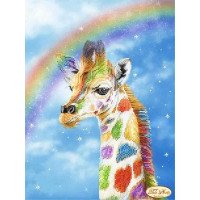 Beading patterns Tela Artis TA-212 Rainbow giraffe
