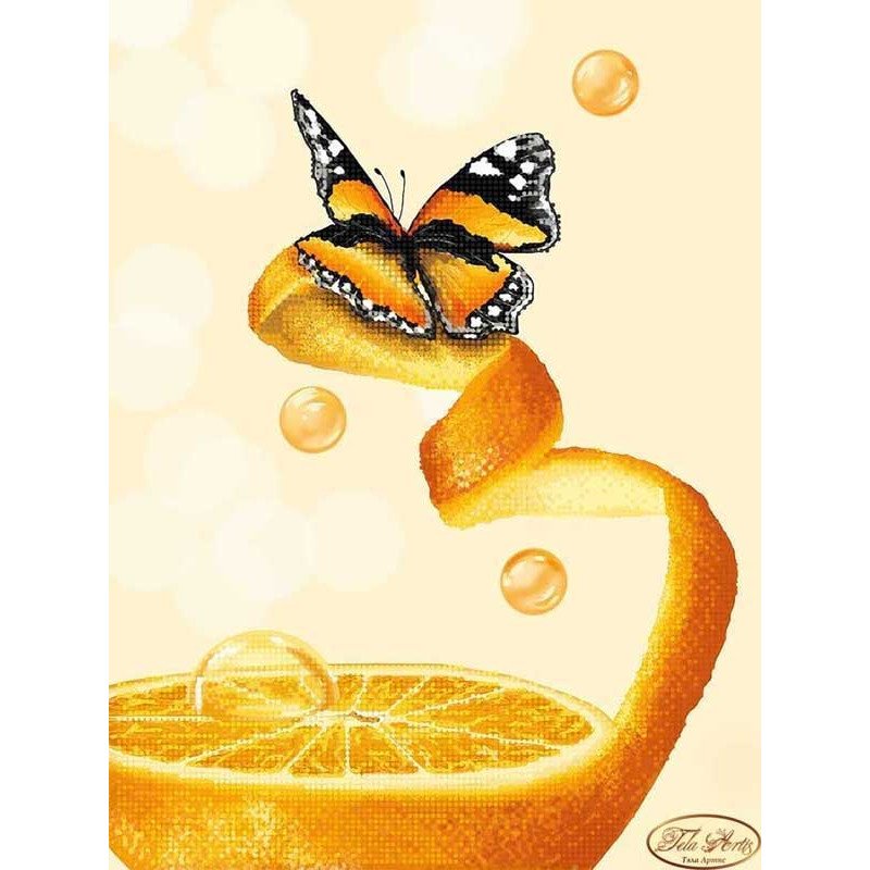 Cхема для вишивки бісером Тела Артис ТА-296 Золотистий апельсин