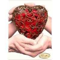 Схема для вышивки бисером Тэла Артис ТД-014 Одно сердце на двоих