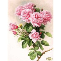 Cхема для вишивки бісером Тела Артис ТК-073 Англійські троянди