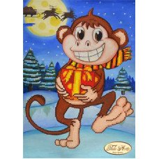 Cхема для вишивки бісером Тела Артис ТМ-056 Мавпочка з подарунком