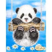 Схема для вышивки бисером Тэла Артис ТМ-096 Ромашковая панда