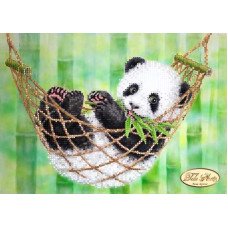 Beading patterns Tela Artis TM-097 Panda in a hammock