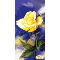 Схема для вышивки бисером Тэла Артис ТМ-146 Садовые зарисовки Желтая роза