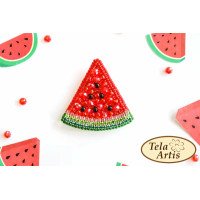 Beaded brooches kit Tela Artis B-004 Watermelon