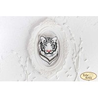 Beaded brooches kit Tela Artis B-118 White tiger