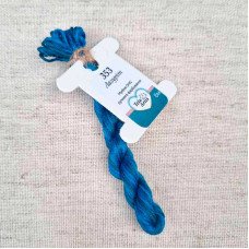 Hand-dyed embroidery threads DMC 353 lapis lazuli