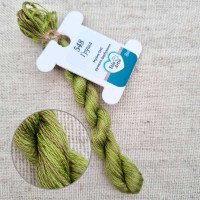 Hand-dyed embroidery threads DMC 548 Pear