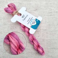 Hand-dyed embroidery threads DMC 957 Hydrangea