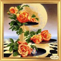 Набор для вышивки бисером Тэла Артис НГ-002 Лунные розы