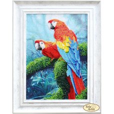 Bead embroidery kit Tela Artis HTK-033 Macaw parrots